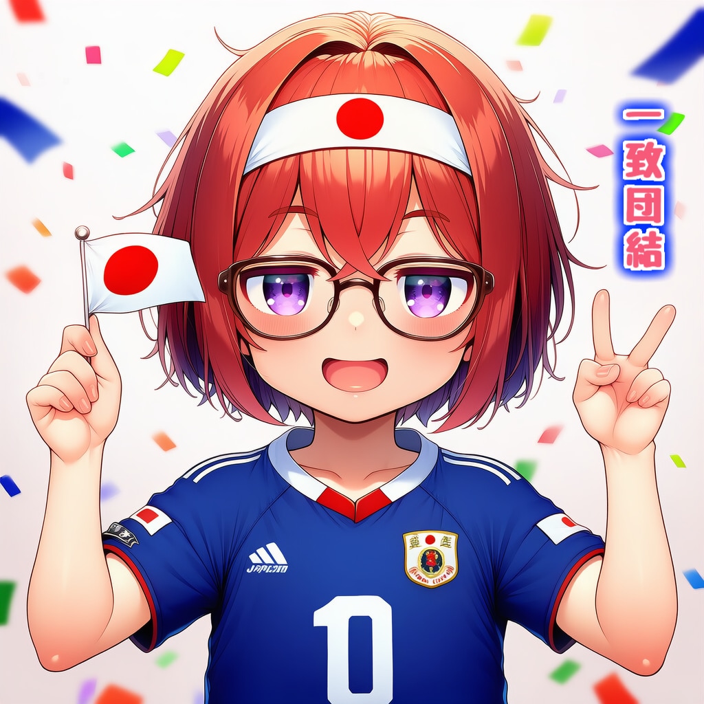 ✨ うちの子たちの声援 ✨『⚽ワールドカップ🏆日本代表にエールを送ります🎊』