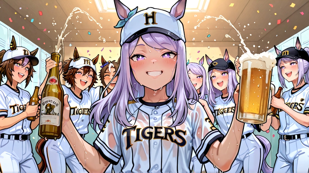 やきゅうのおねえさん大歓喜