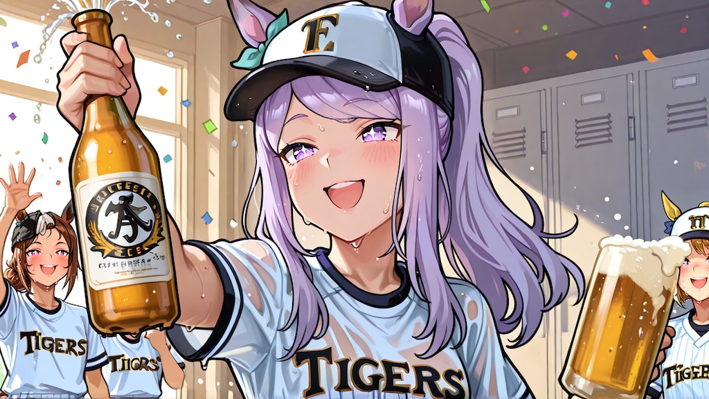 やきゅうのおねえさん大歓喜