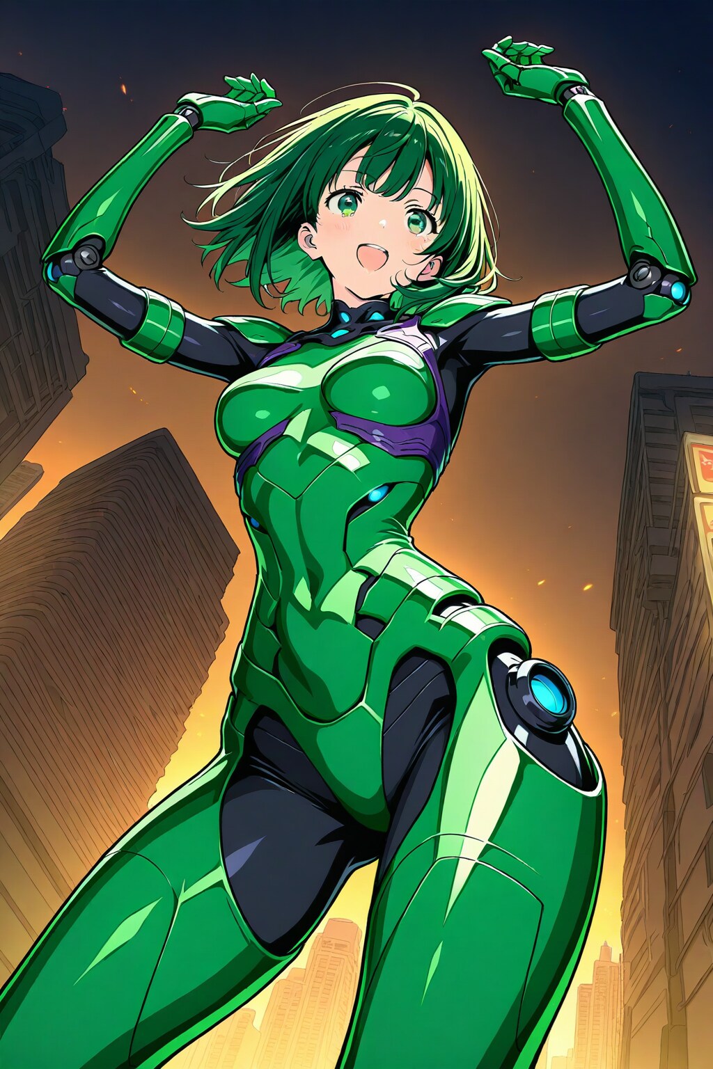 ちちぷい生成メカ娘　Dancer Green1