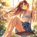 ブランコに乗って・・・ 2枚目