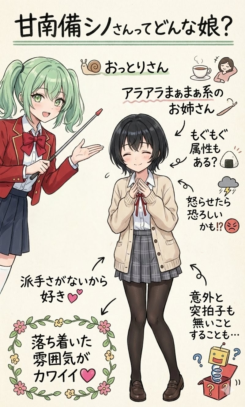 アオイによる甘南備シノさんの他己紹介 | の人気AIイラスト・グラビア