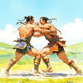 ブフ(モンゴル相撲)の組み合い 6枚目