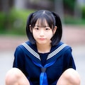 セーラー服と開脚 8枚目