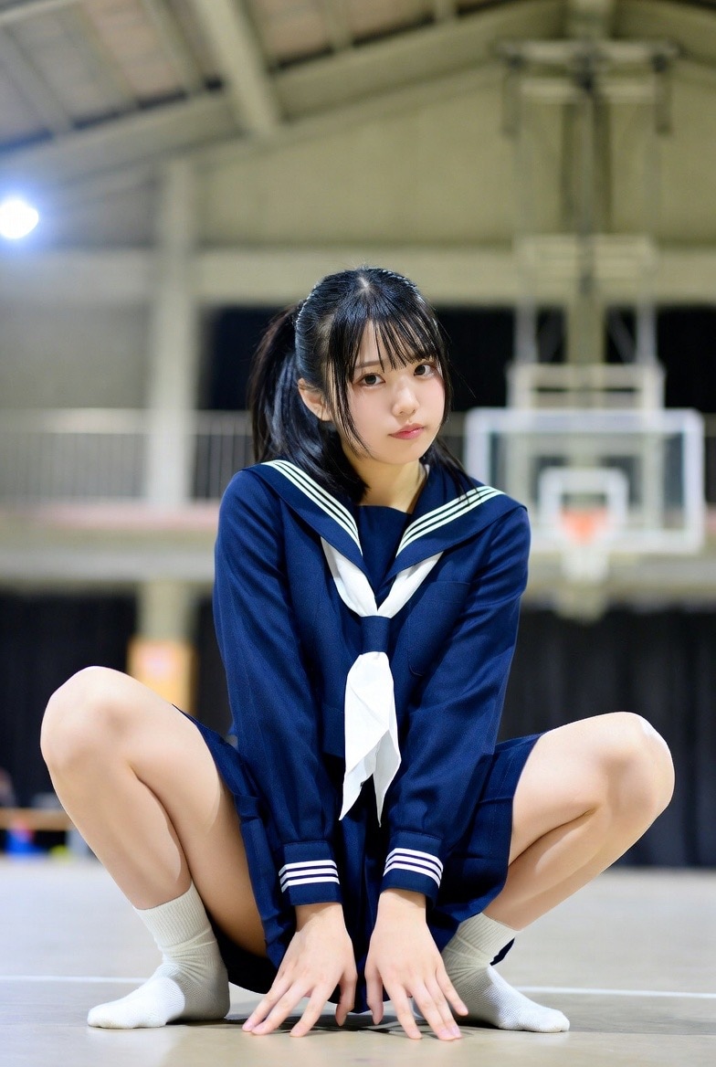 セーラー服と開脚