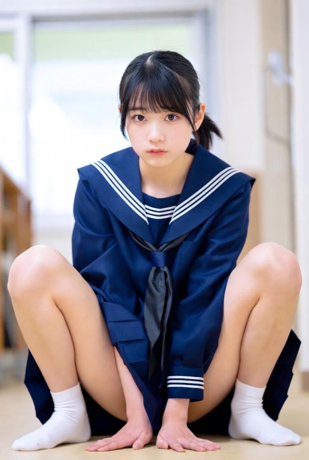セーラー服と開脚