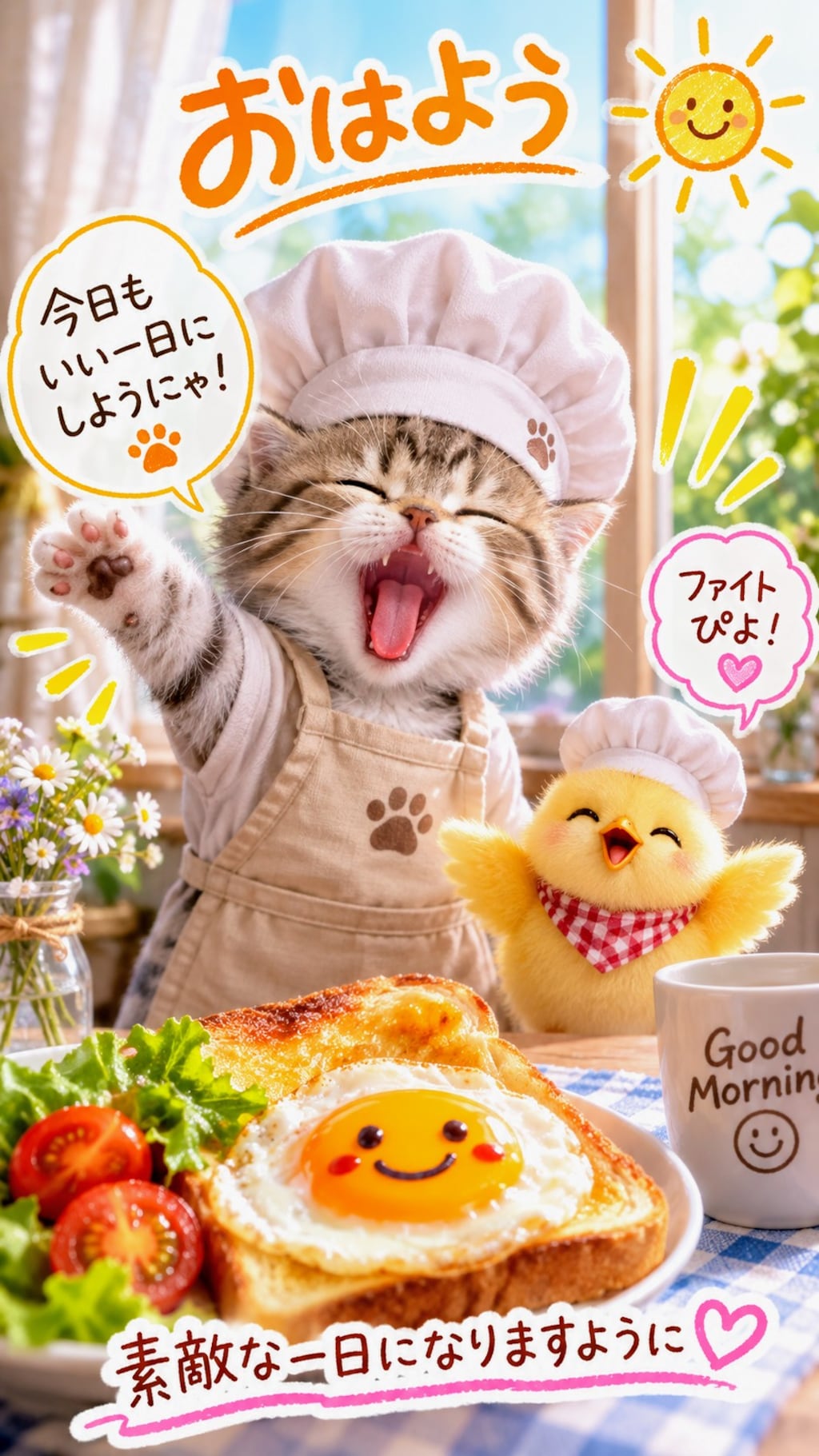 おはようおはぴよにゃ