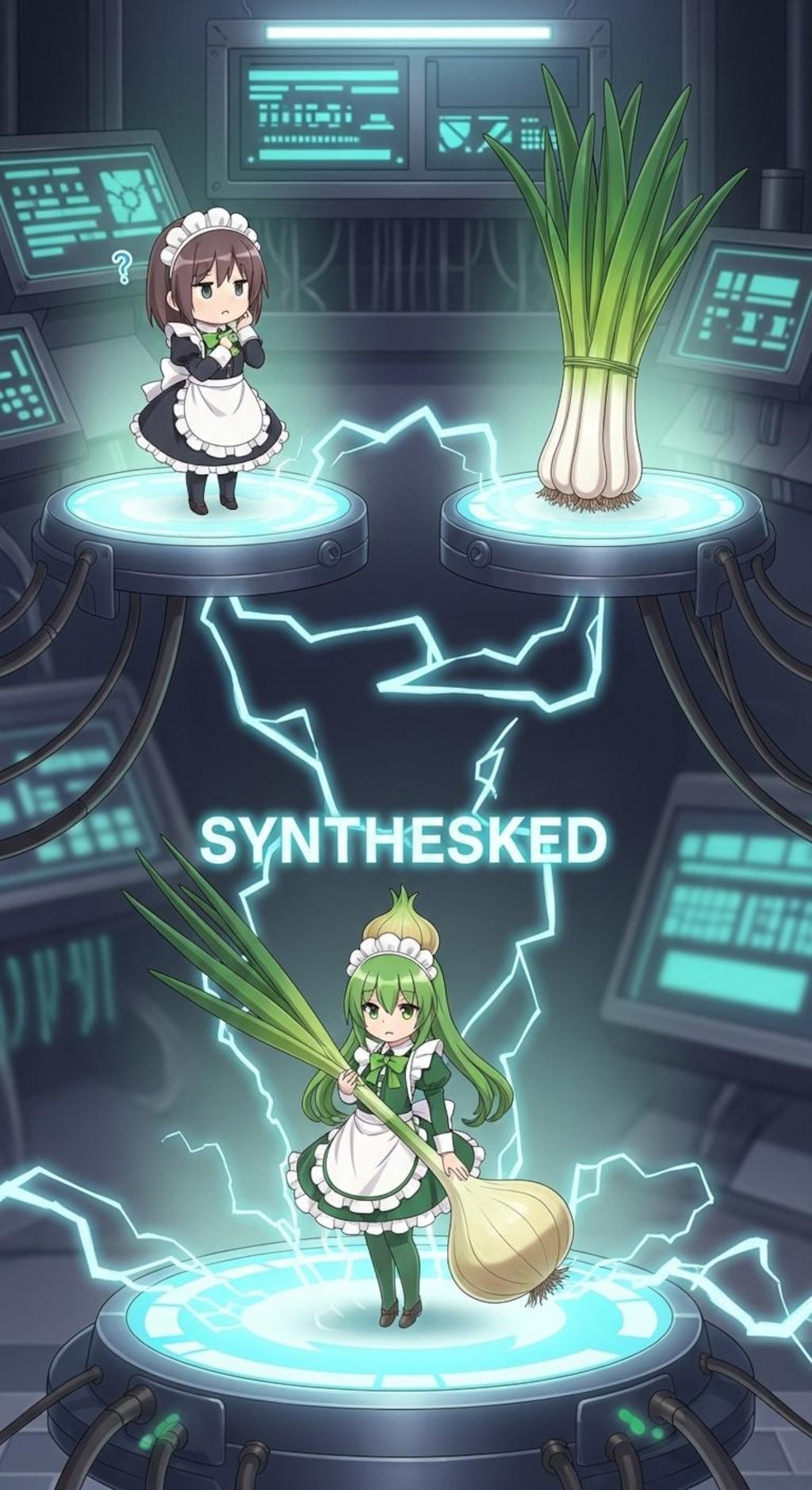 メイドさん＋長ネギ