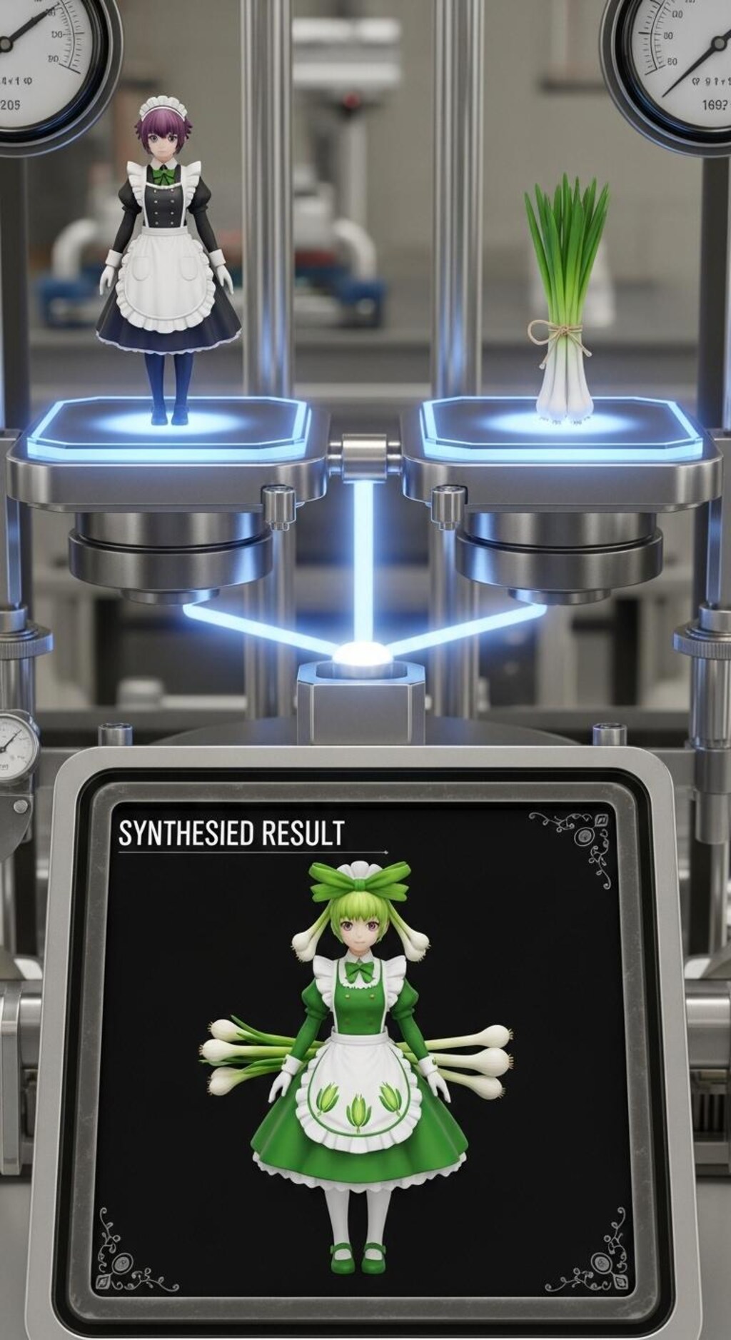 メイドさん＋長ネギ