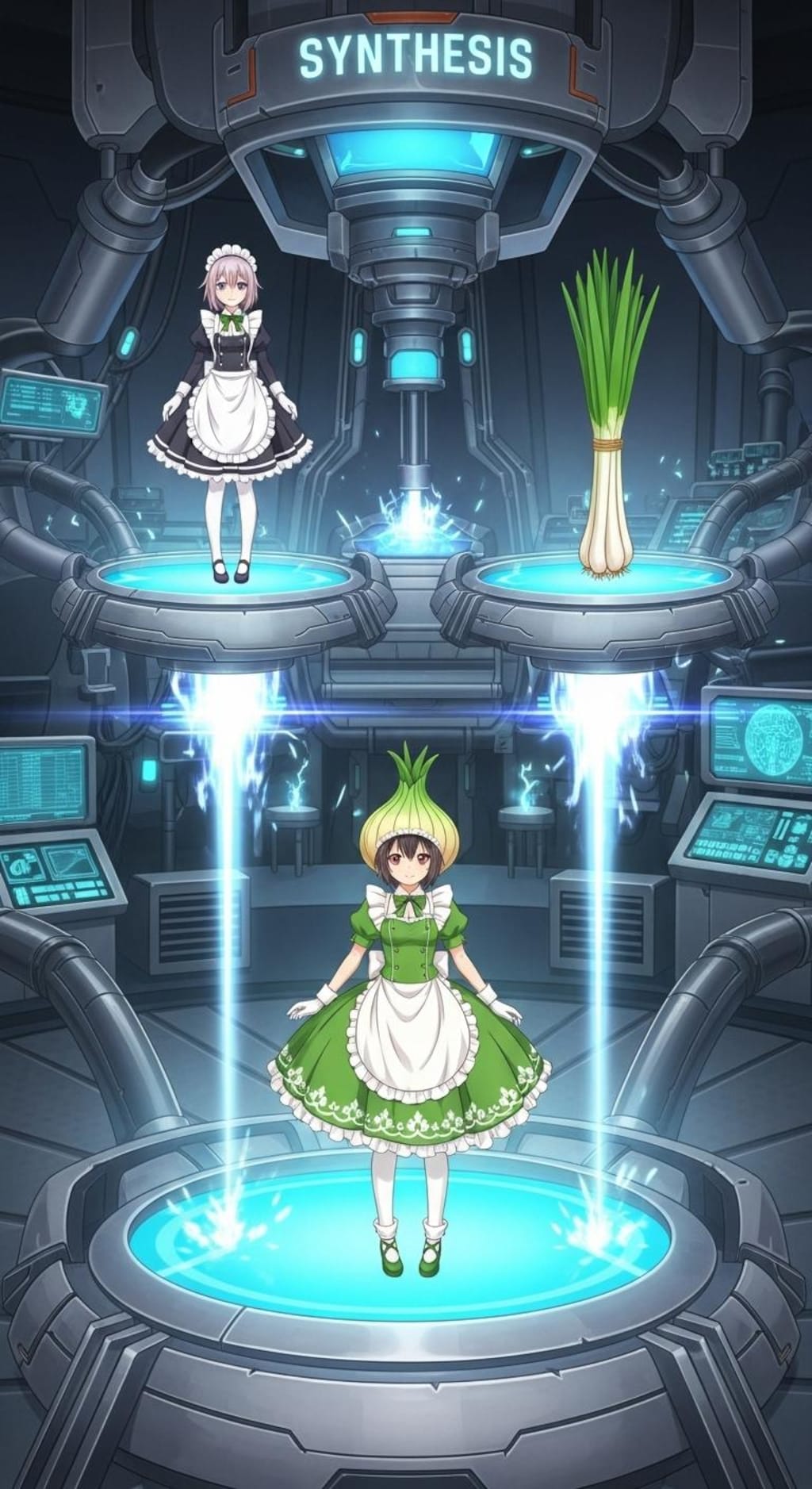 メイドさん＋長ネギ