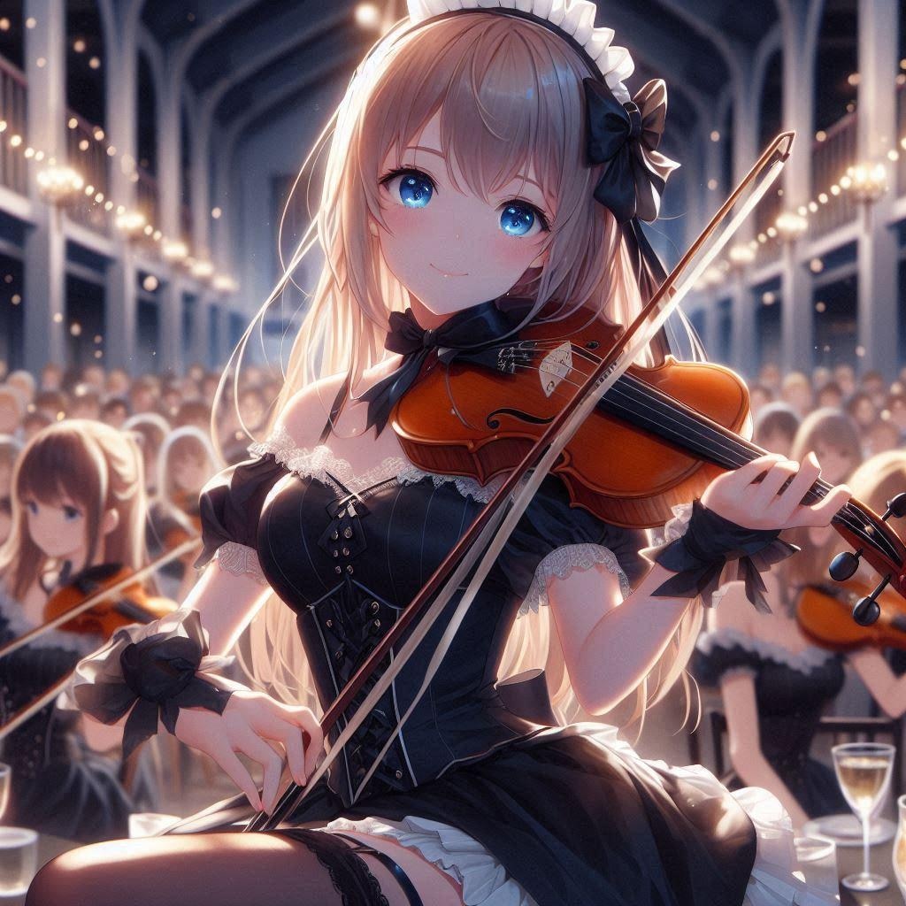 メイドさんのバイオリン