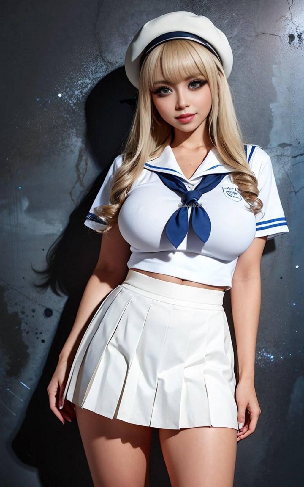 白セーラーなギャル