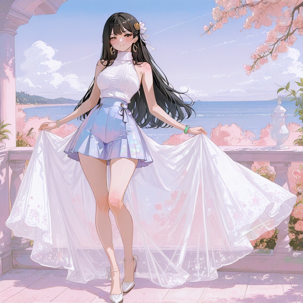 夏のニット