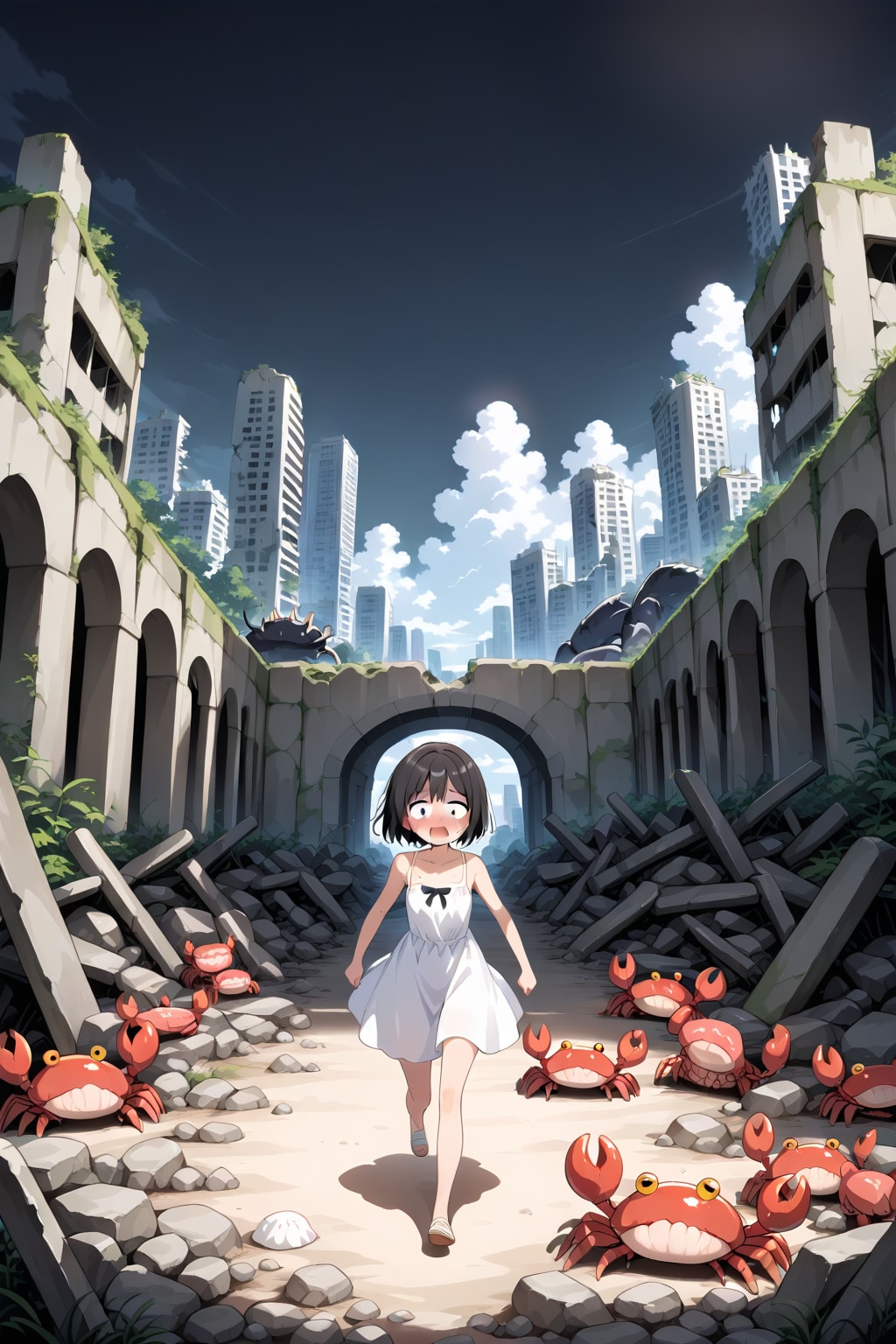 廃墟を散歩してたら | の人気AIイラスト・グラビア