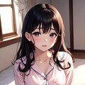桜柄パジャマ美女 5枚目