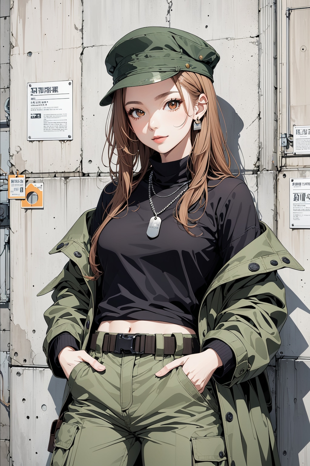 Military Cap Girls