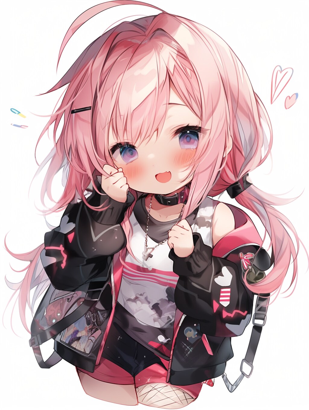 ちびキャラ ピンク