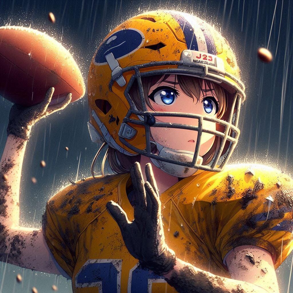 🏈泥まみれの女子アメフト 141