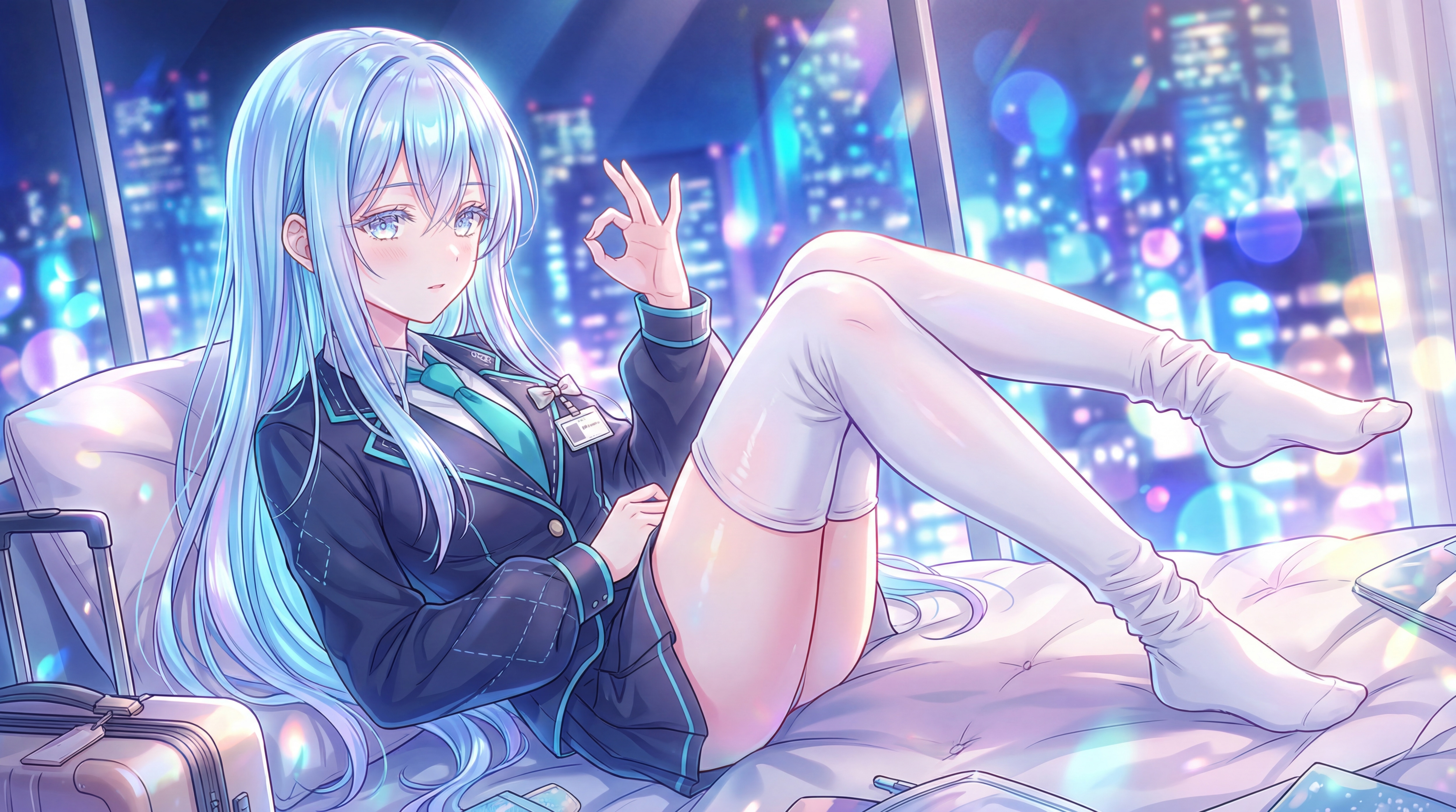 蒼光都市の静寂詩 | の人気AIイラスト・グラビア