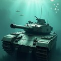 秋の紅葉の中にある戦車や雪景色の中の戦車、水中と海中にある戦車が作れました 10枚目