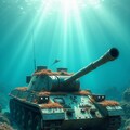 秋の紅葉の中にある戦車や雪景色の中の戦車、水中と海中にある戦車が作れました 7枚目