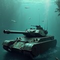 秋の紅葉の中にある戦車や雪景色の中の戦車、水中と海中にある戦車が作れました 9枚目