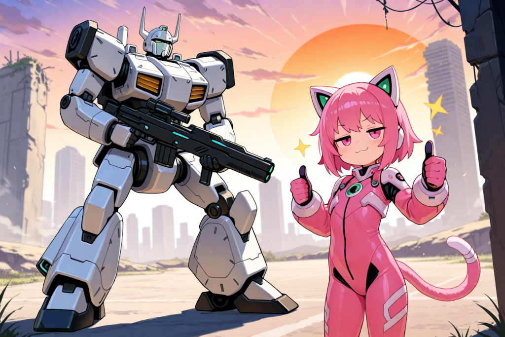 novaAnimeで描いたロボパイ！！