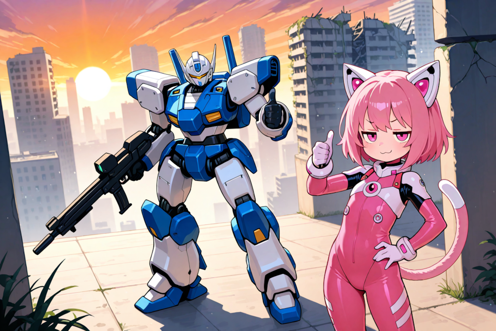 novaAnimeで描いたロボパイ！！