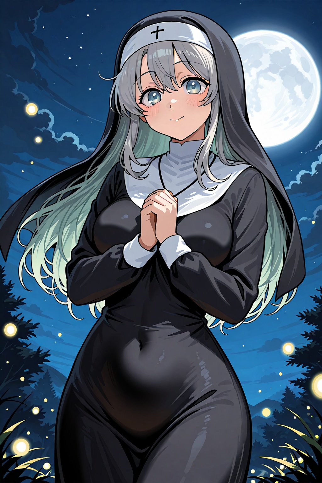 月にお祈り