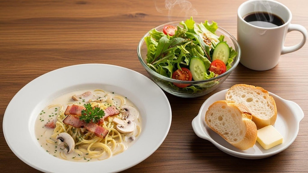 摩訶不思議食堂のスープスパゲッティセット