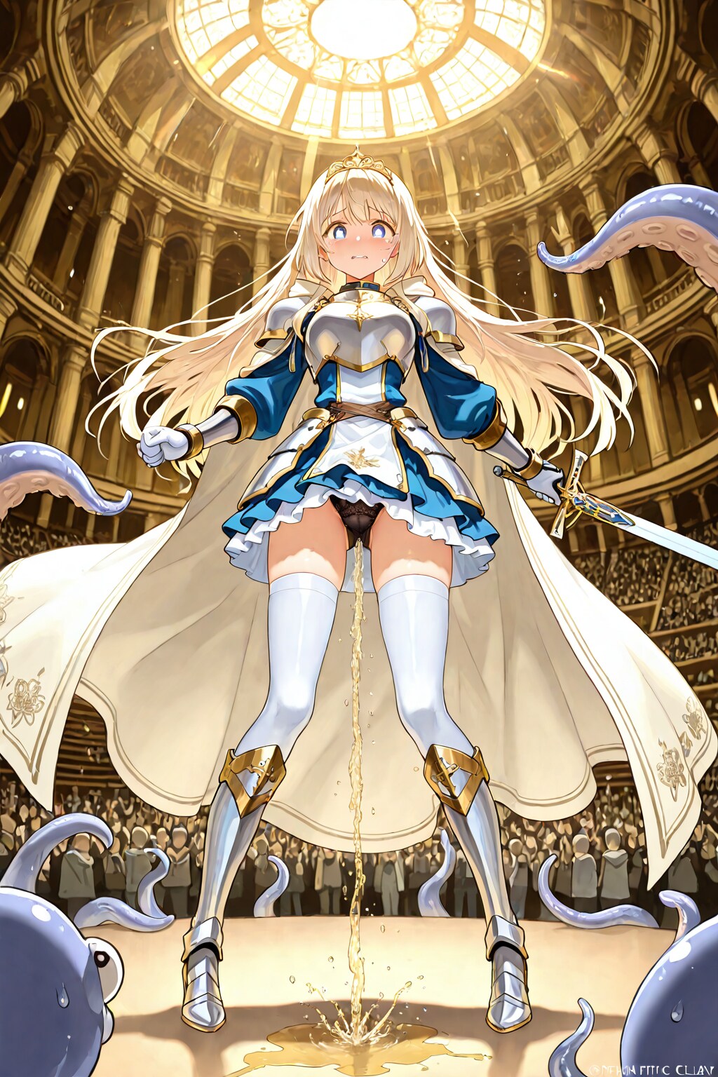 ふたなり聖騎士の初お披露目