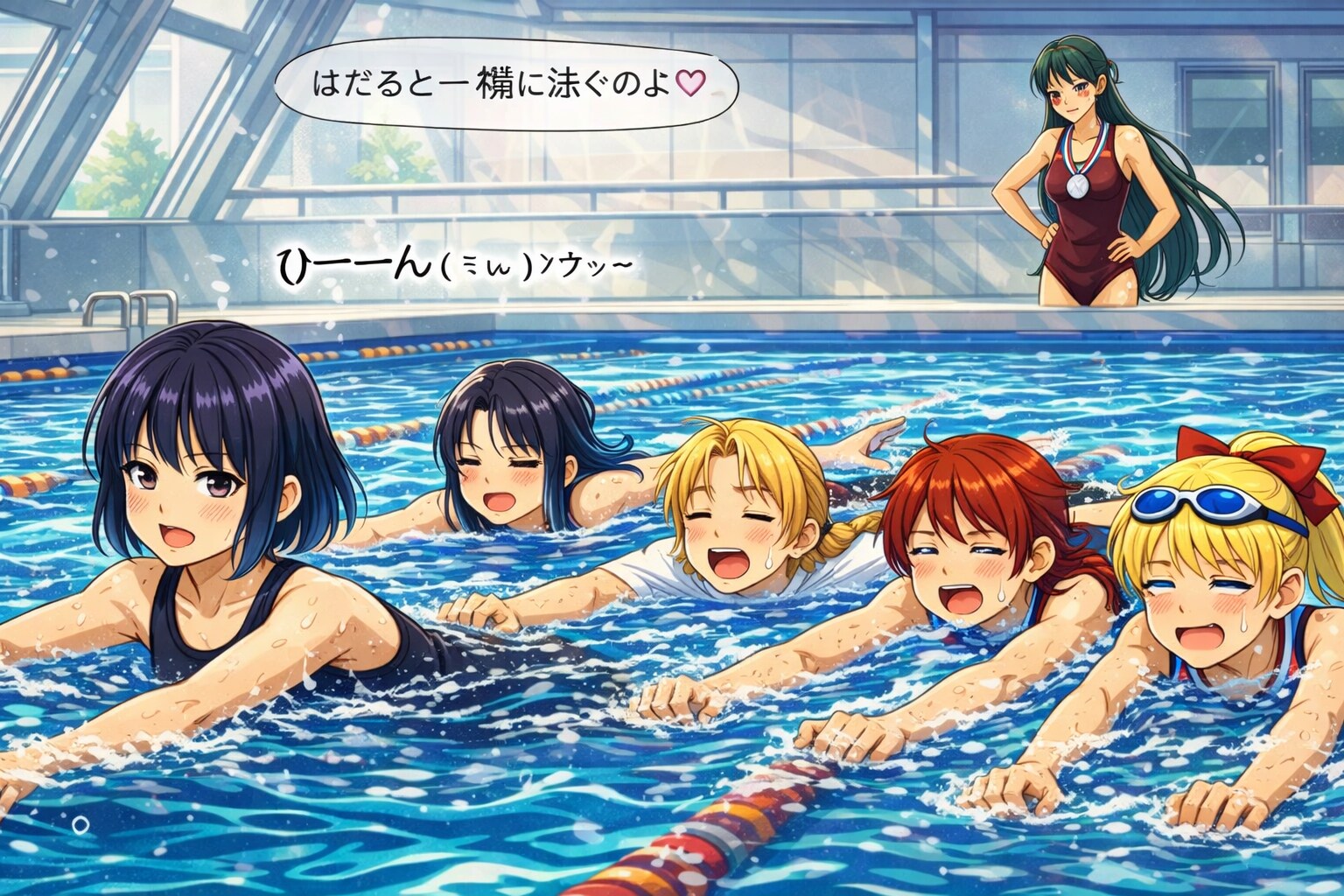 マスターズチーム火野神社水泳部結成!!21 | の人気AIイラスト・グラビア