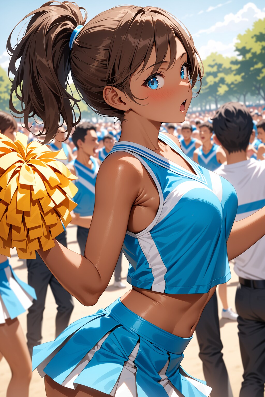 公園で見かけたチアリーダー Y702