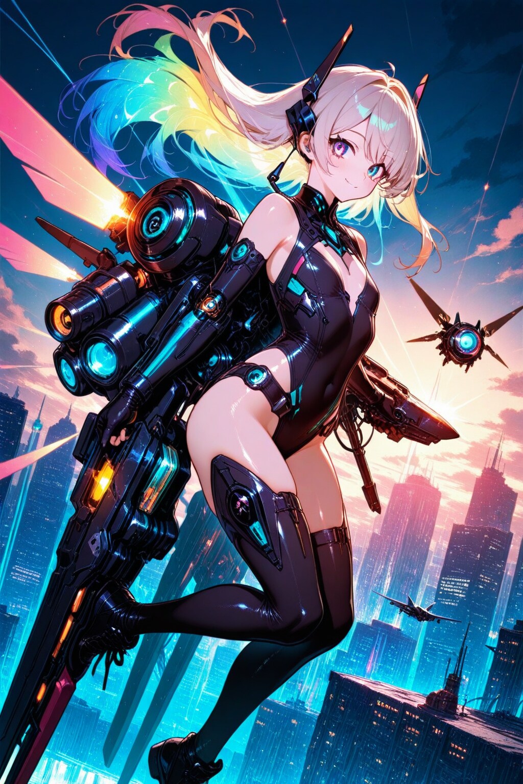 GRYPHON使用ジェットパックを積んだ女の子