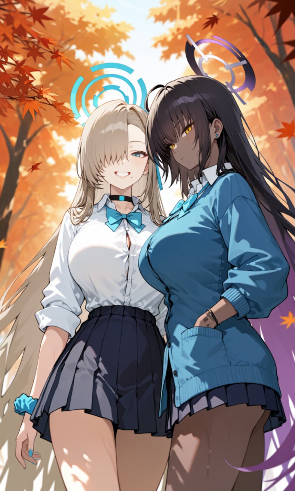 アスナとカリン　紅葉2