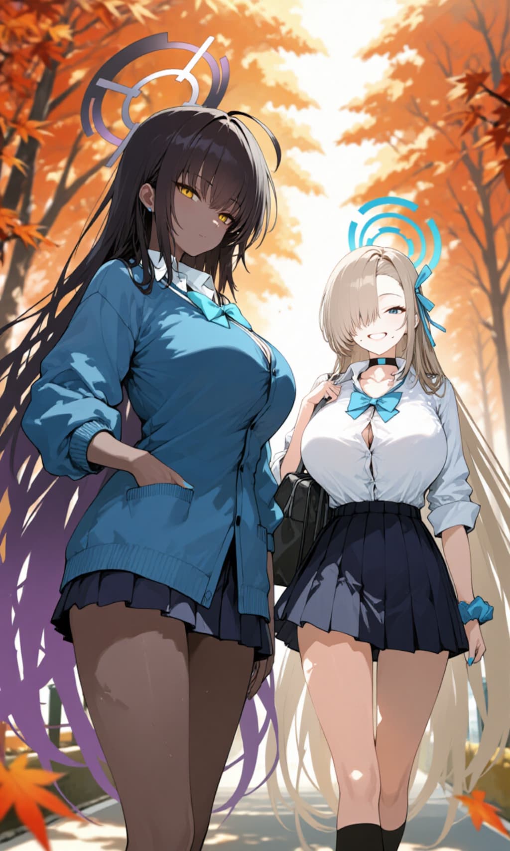 アスナとカリン　紅葉2