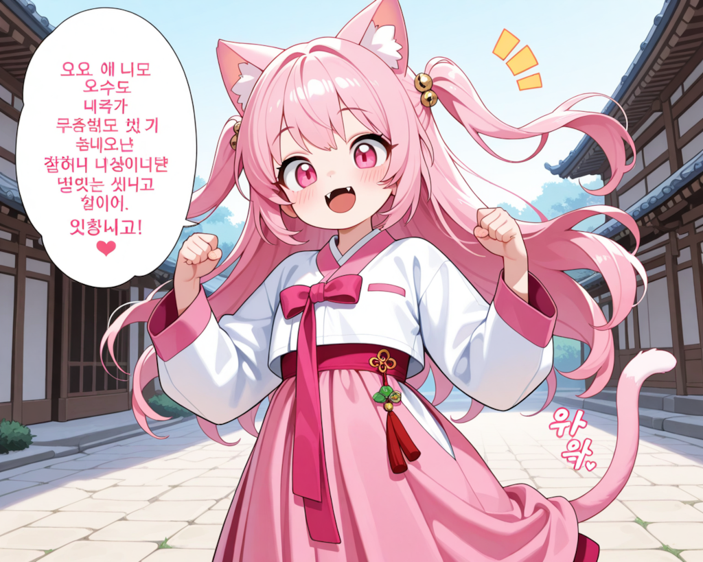 韓服ねこちゃん！！