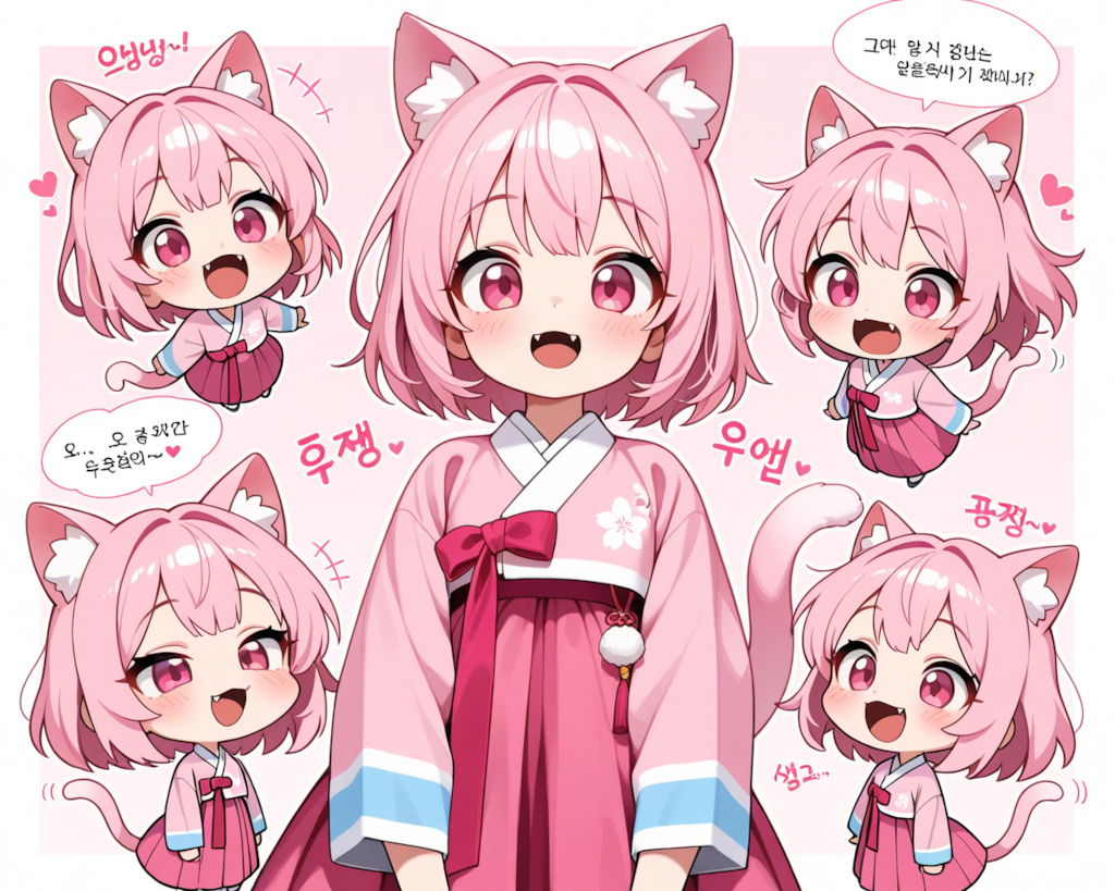 韓服ねこちゃん！！