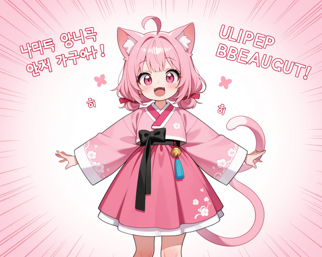 韓服ねこちゃん！！
