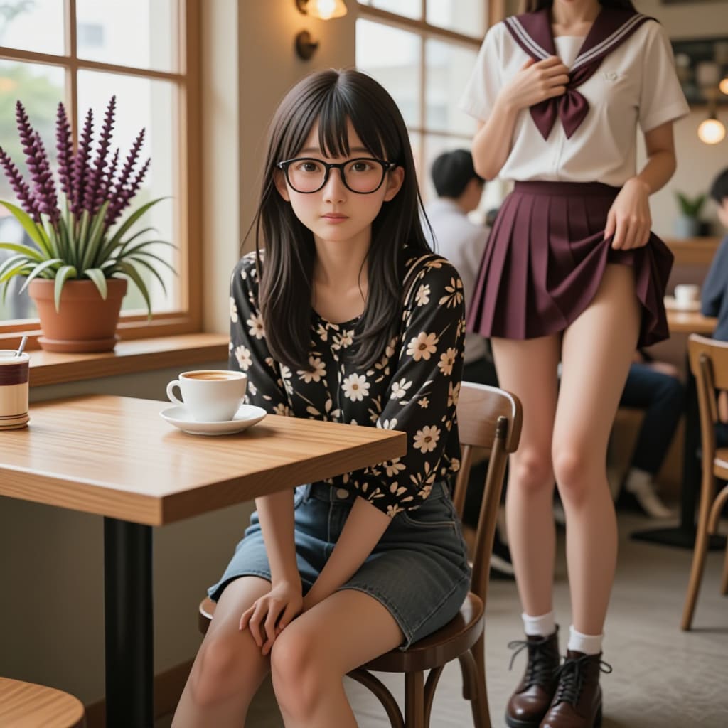 向かいのオヤジがニヤけてジロジロ見ているんだけど。。。