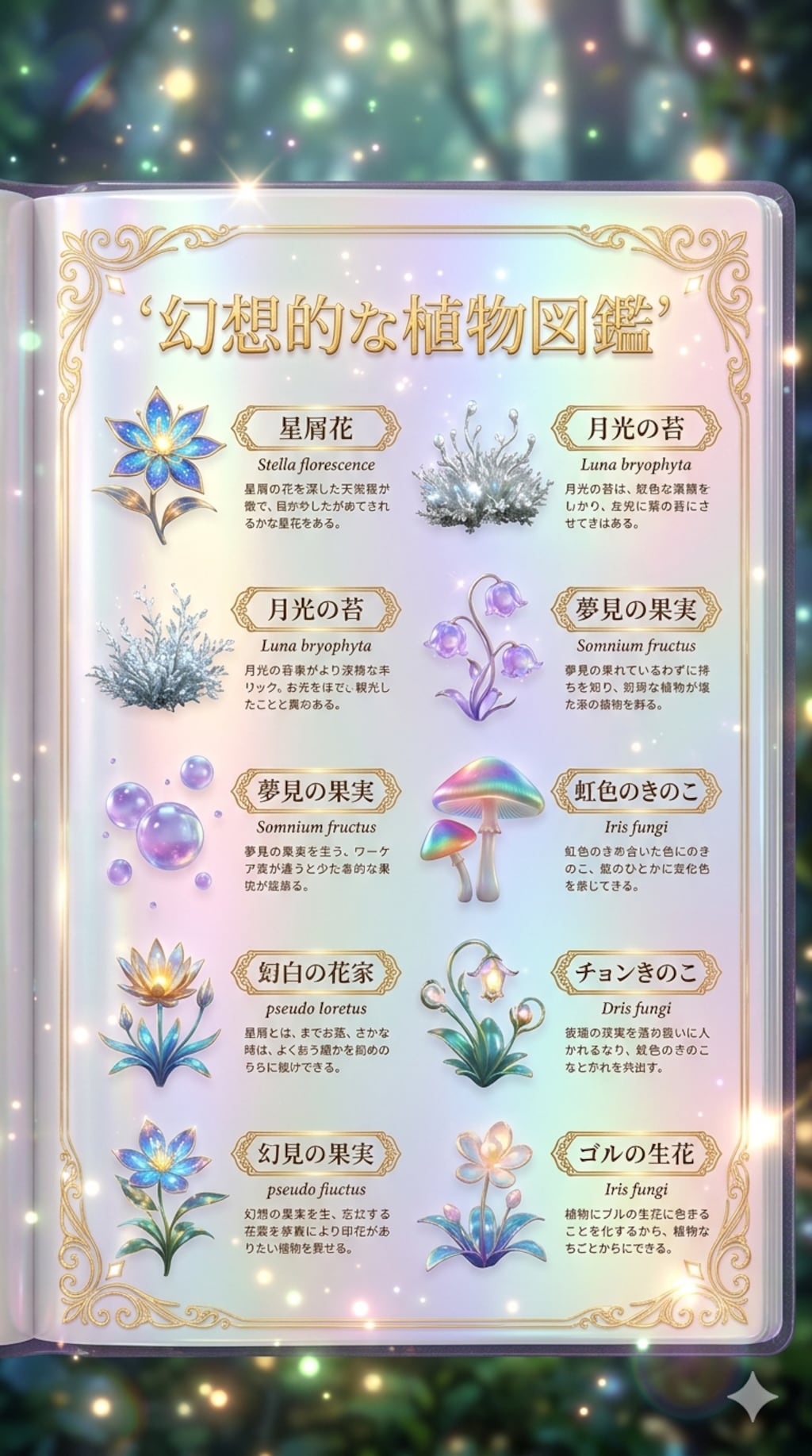 幻想的な植物図鑑