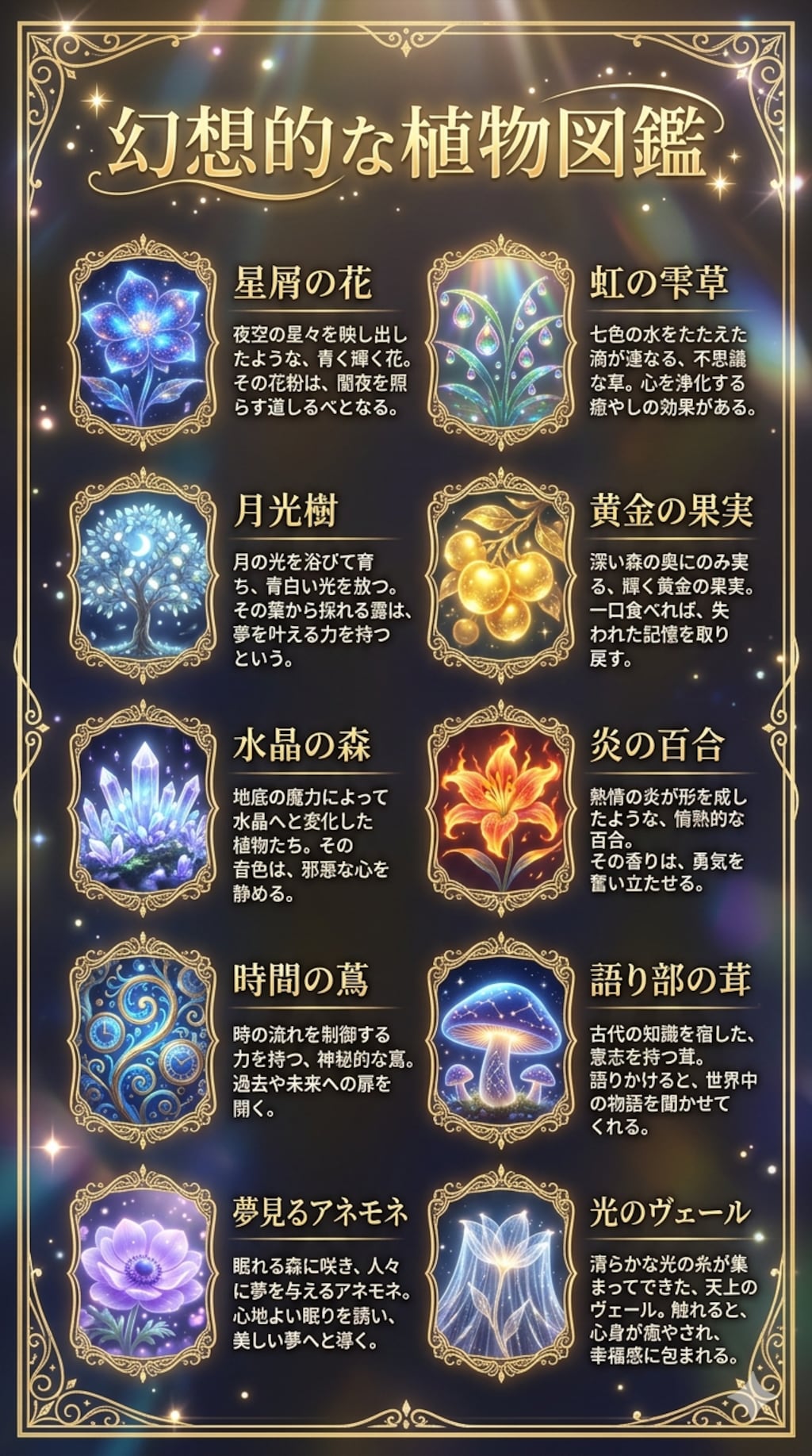 幻想的な植物図鑑