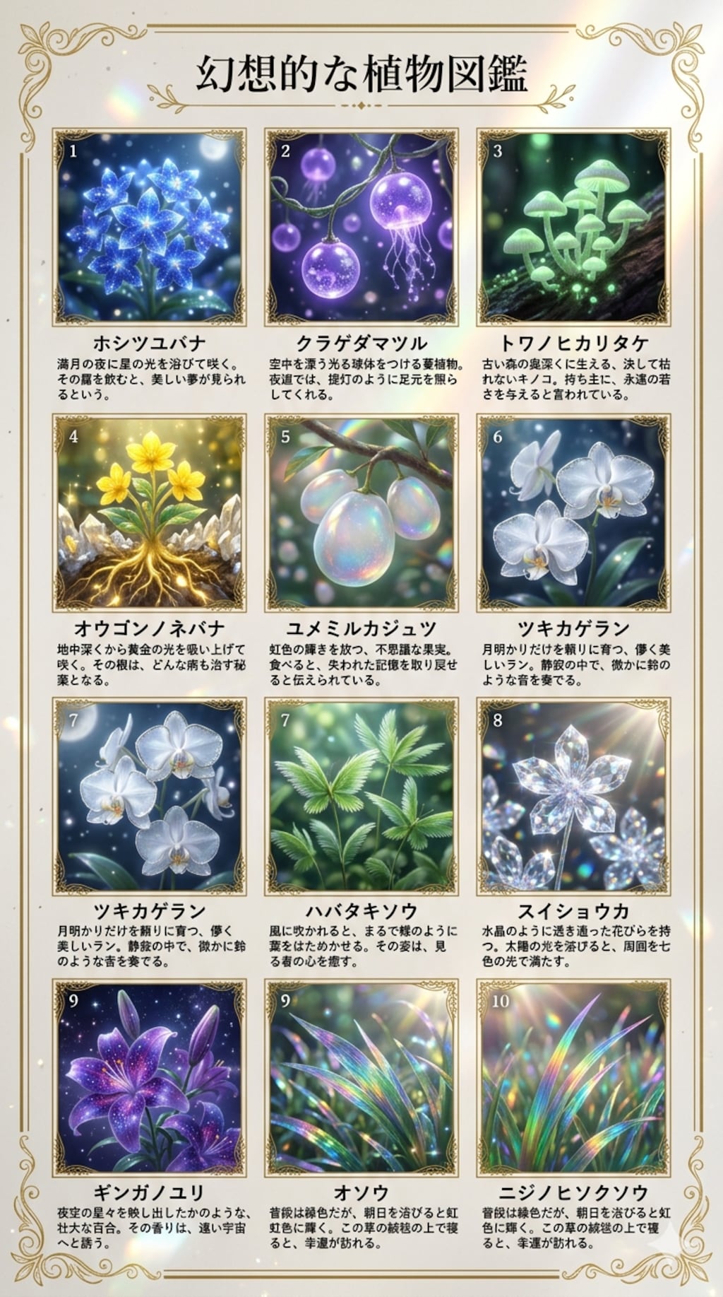 幻想的な植物図鑑