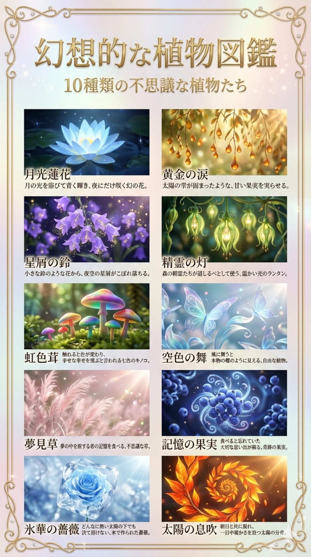 幻想的な植物図鑑