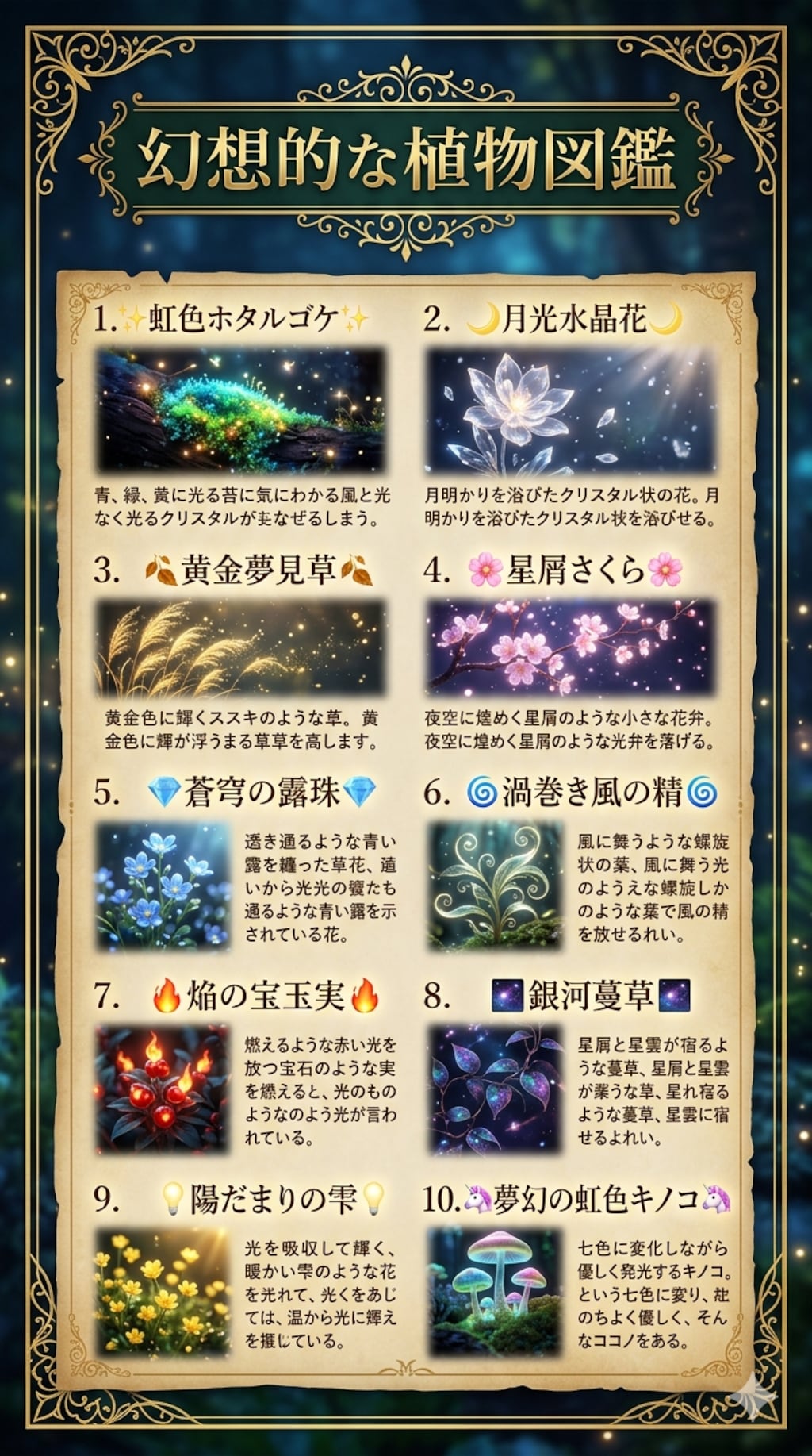 幻想的な植物図鑑