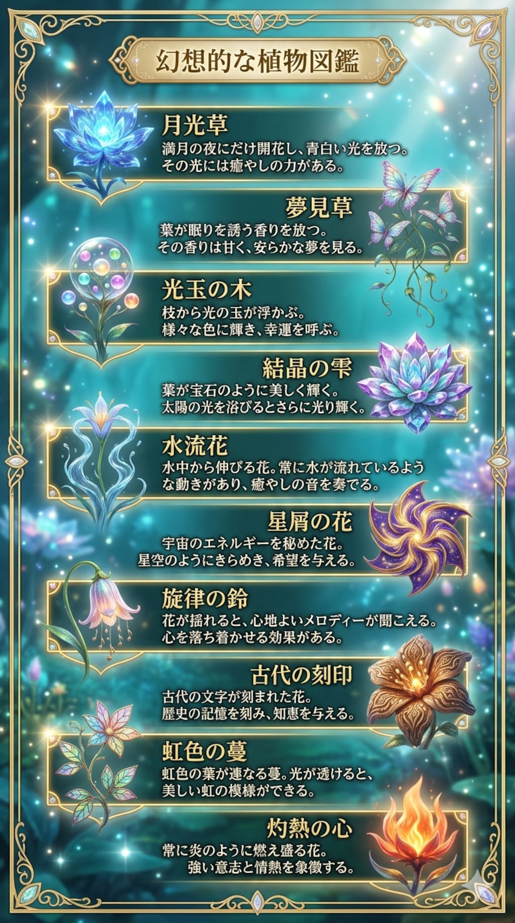 幻想的な植物図鑑