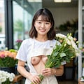 花屋の新人スタッフ（研修中の制服） 9枚目