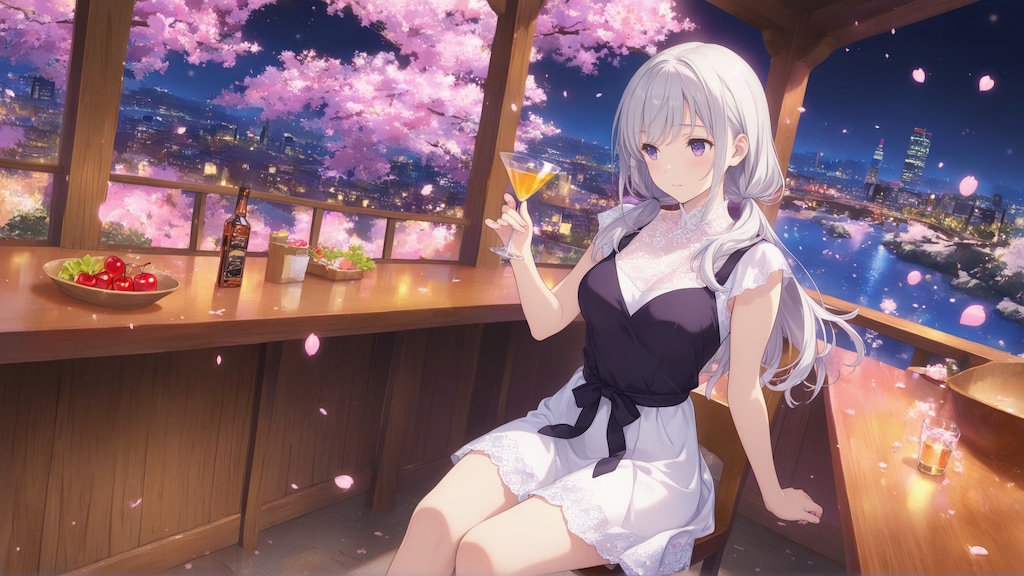 夜桜リメイク《Stable Diffusion XL版》