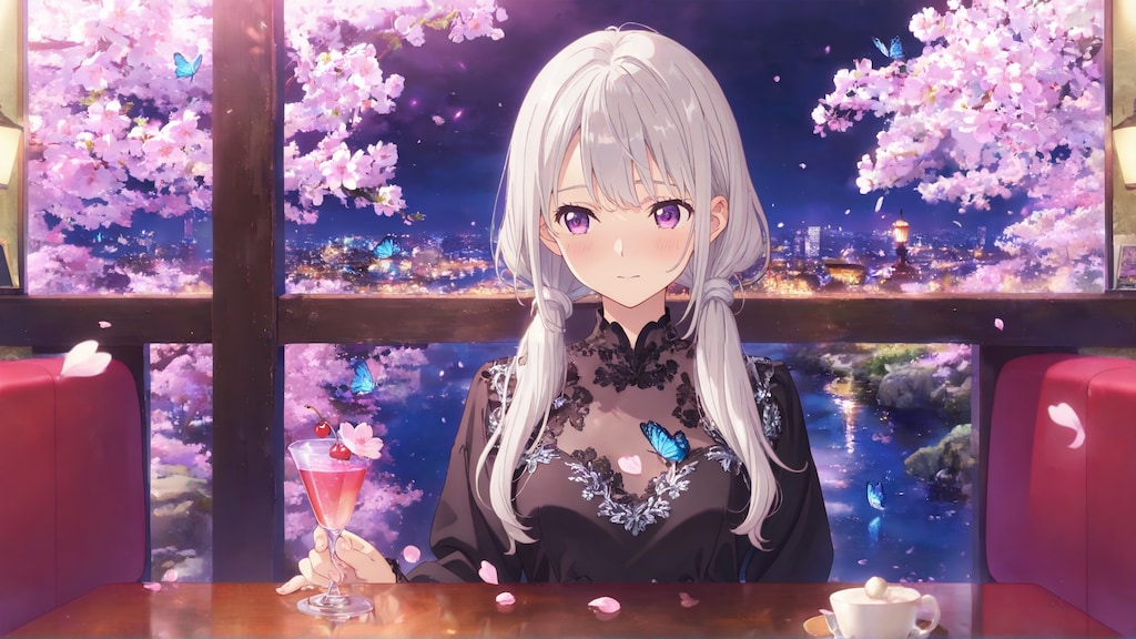 夜桜リメイク《Stable Diffusion XL版》