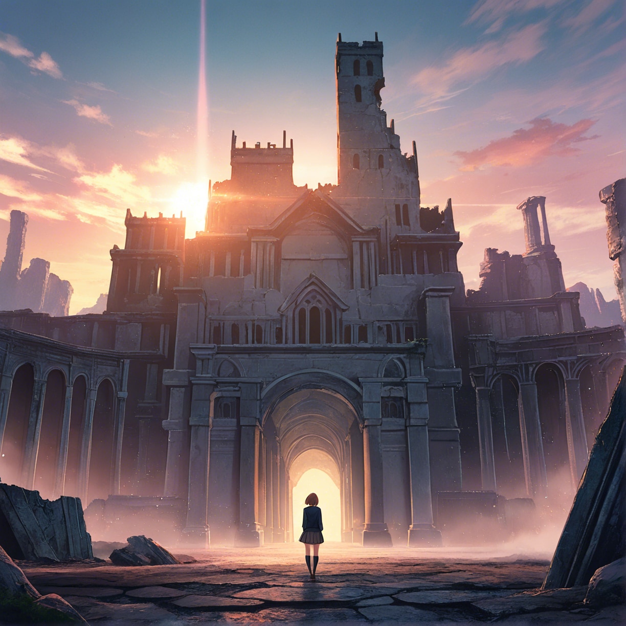 突然異世界召喚された女子高生【No.0007】 | の人気AIイラスト・グラビア